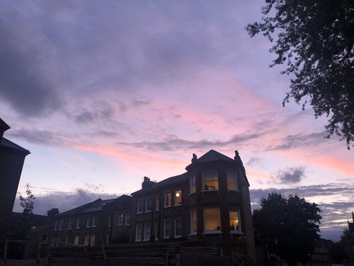 Late summer sunset in Clapham, London