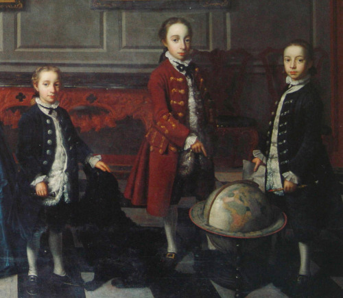 history-of-fashion: 1762 Strickland Lowry - The Bateson Children (Ulster Museum)