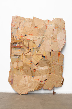 briancypher:  Helen O’LearyDelicate Negotiations, 2015 egg tempera and oil emulsion on constructed wood68 x 48 x 10 inches               