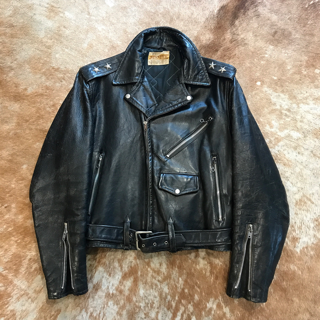 The Vintage Hook 50 S Penney S ダブルライダースジャケット 2スター 表記size 40 The Vintage Hook 50 S Penney S ダブルライダースジャケット 2スター 表記size 40