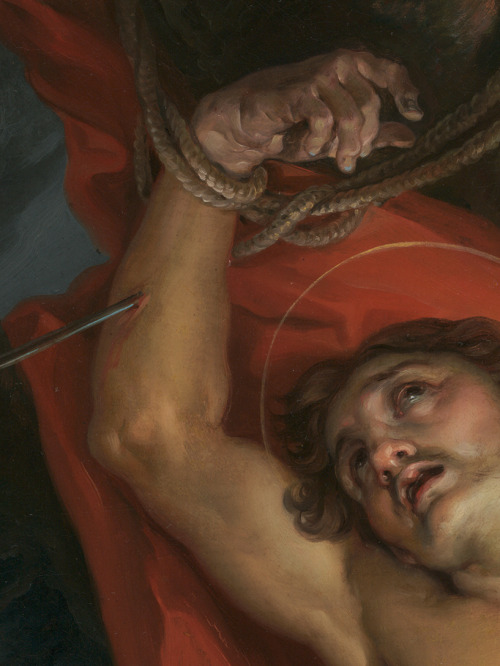 v-ersacrum:   Vicente López y Portaña, Saint Sebastian tended by saint Irene (details), 1795-1800