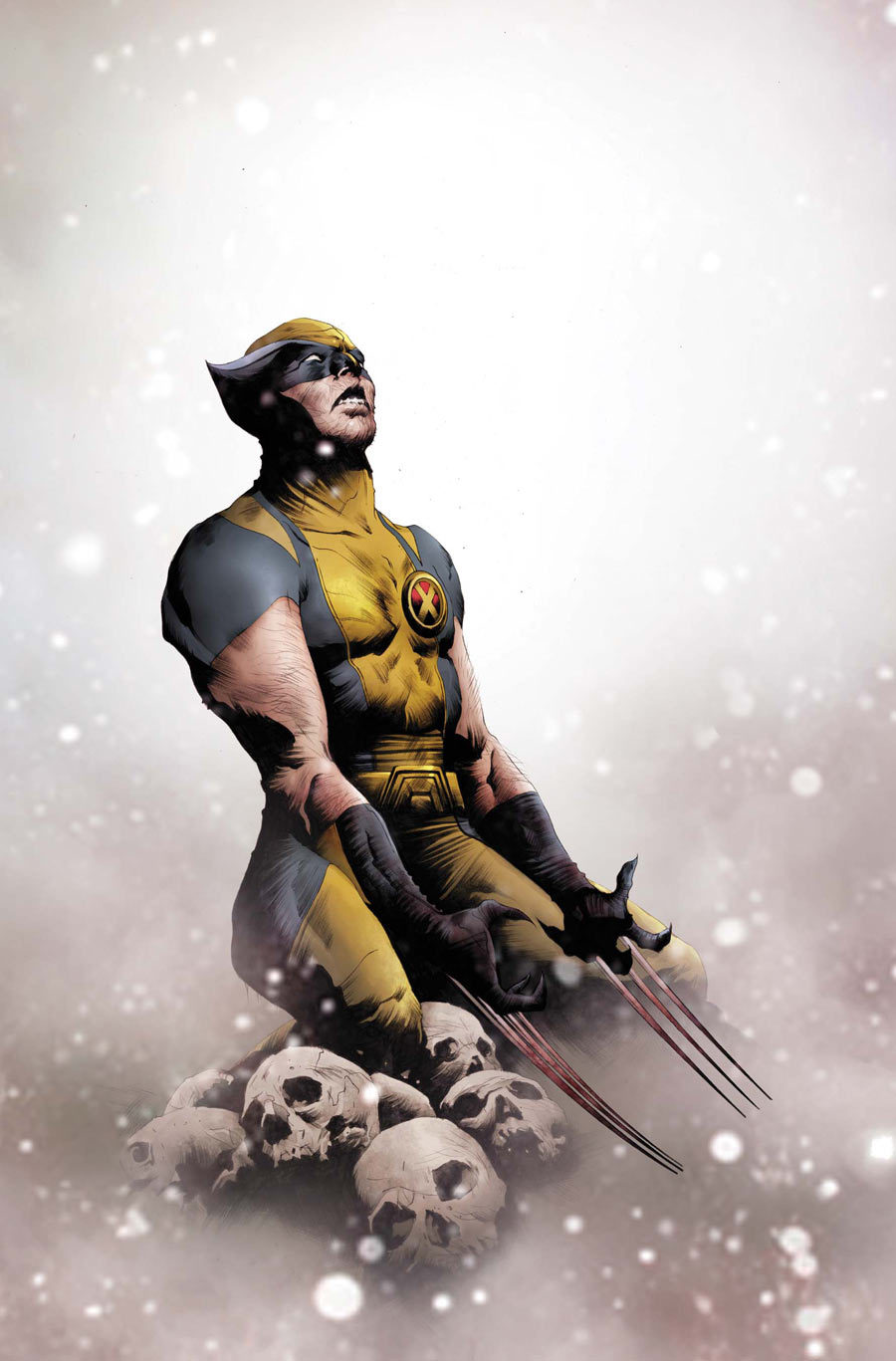 towritecomicsonherarms:  Wolverine and chums by Jae Lee 