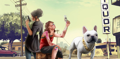 GTA V Style Loading Screen Thing, Featuring Pidgeon And @imgoingslightlymad2376s Shira And Tootsieroll