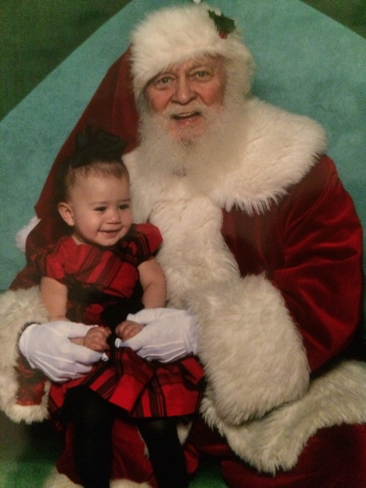 Callie Lu saw Santa today 🎄❤️