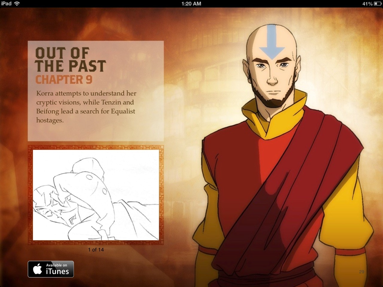thelittleturtleduck:  AANG IN THE KORRA BOOK. WOOOOWZA. 
