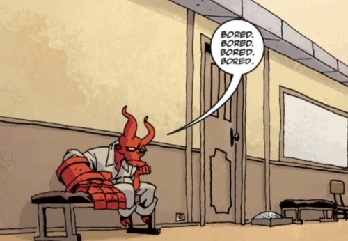 special-bastard:I realize now that hellboy comics are where it’s at