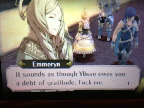 eveemma:  The adventures of my newest fire emblem file. 