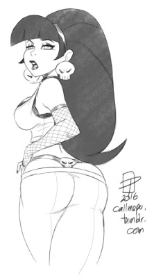 chillguydraws:  hsrw101:  callmepo:  Been doodling Goth Pacifica a bit today. Here’s a little Gothica Northdeth booty.  @chillguydraws  This is seriously my favorite now.   hnnng &lt;3