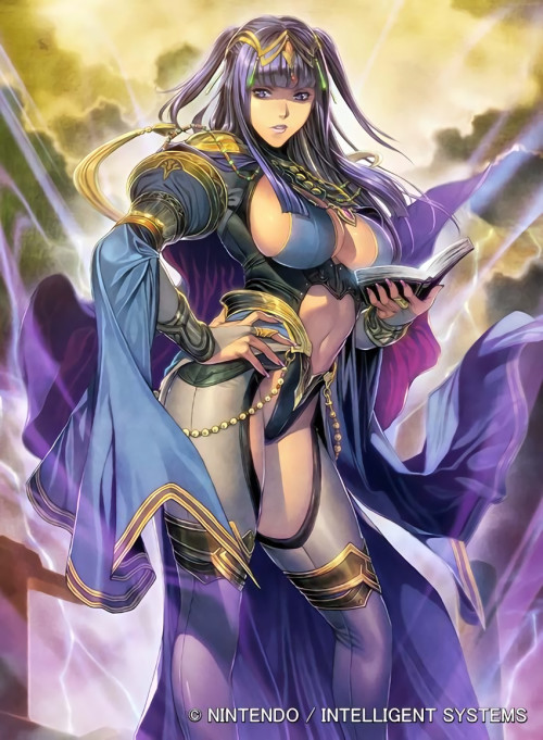 xhemcil:  Tharja on her lv 2 and lv 4 Cipher cards, she is one of my favorite dark mages in fire emblem. This art makes her look even better then she already did. I shipped her with henry, loved their support talks XD 