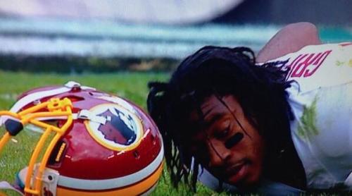 It&rsquo;s been rough for RG3 and the &lsquo;Skins early going against the Eagles.