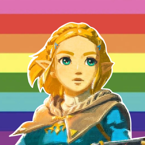 Link And Zelda Flag Icons
