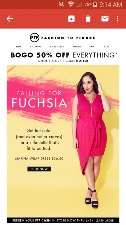 Fashion to Figure is having a big sale today, use code HOTTER