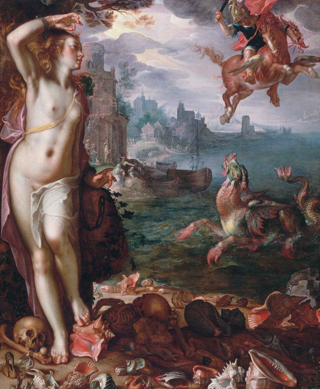 koredzas:  Joachim Wtewael - Perseus Releases Andromeda. 1611  