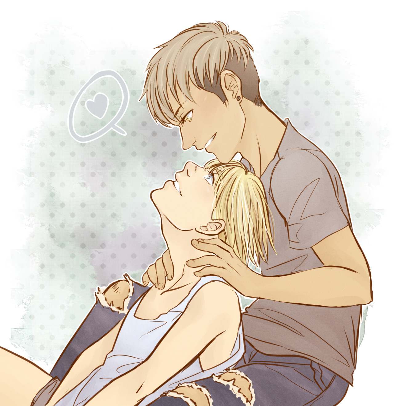 bokunoarmin:  Did a collab with chim!!! Super super happy w/ it! They did the sketch