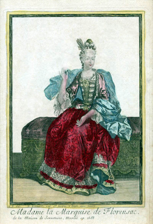 “Madame la Marquise de Florensac” by Henri Bonnart and Robert Bonnart, 1694