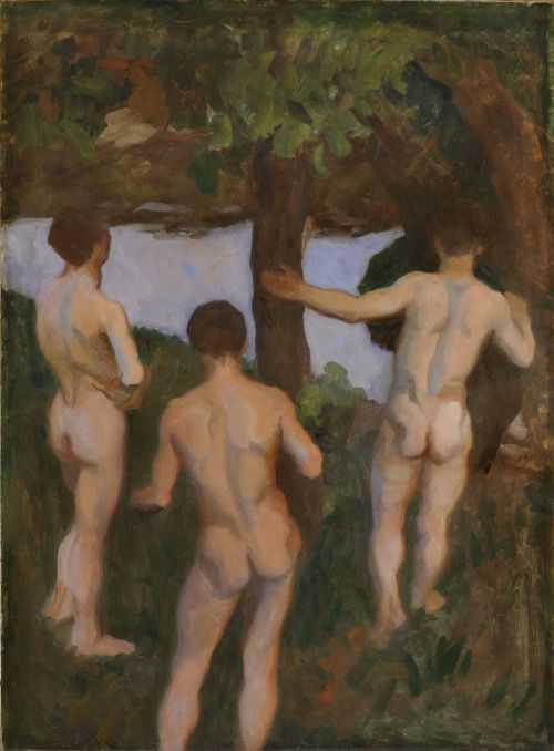 k250966:  Károly Ferenczy Evening (Bathing Men) – 1912