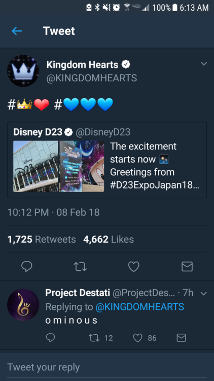 fuckyeahkingdomheartsseries:Not to freak anyone out, but the official Kingdom Hearts Twitter account