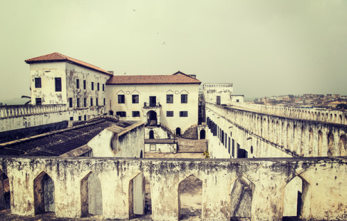 This perspective of Elmina slave castle in Ghana eerily resembles a ship about to set sail.“In