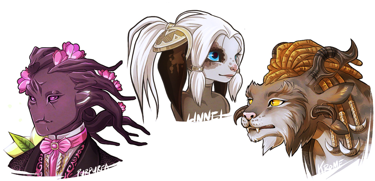 kromitar:  Here’s a compilation of all the GW2 character busts in all their colorful