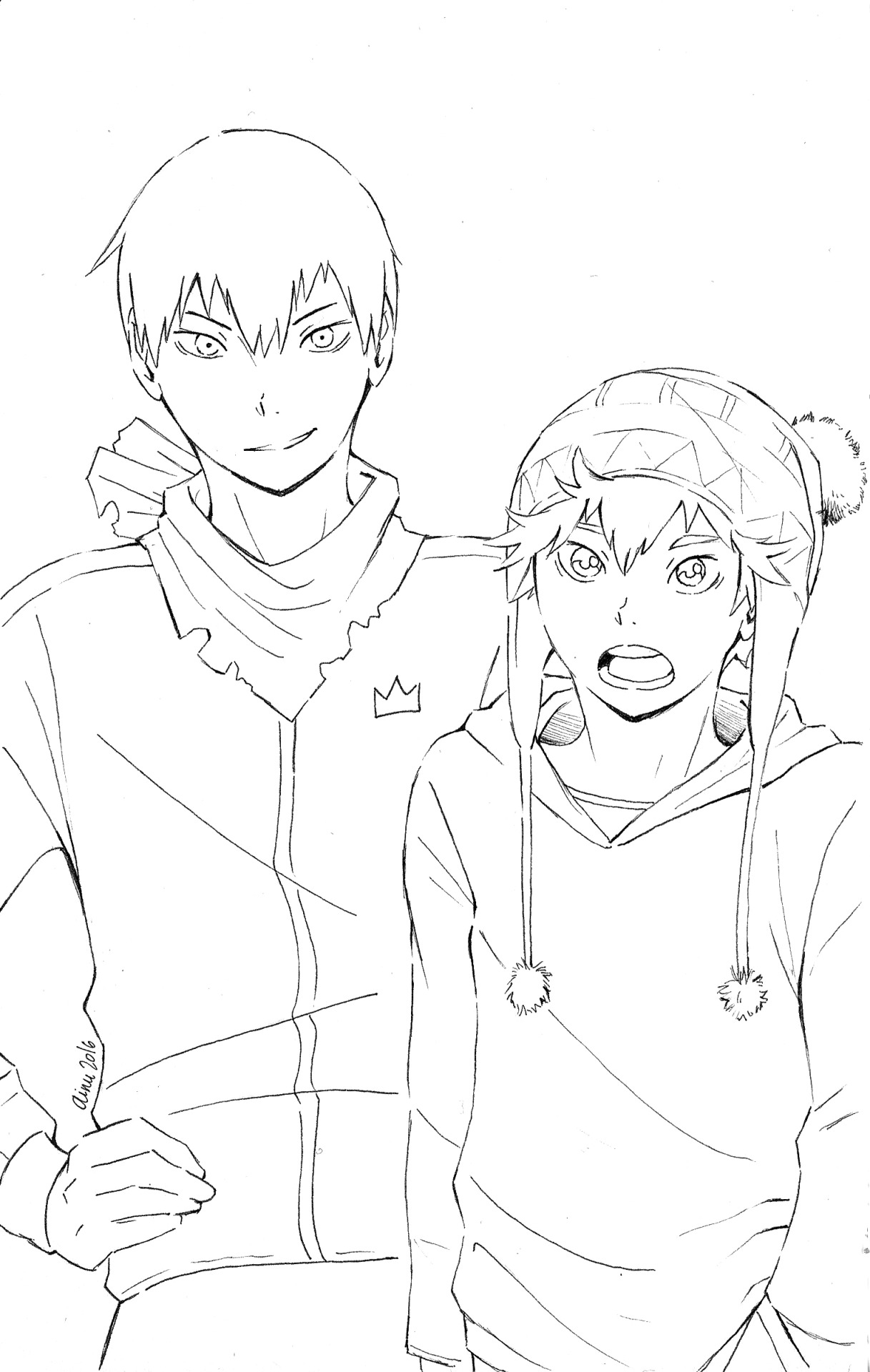 ainudraws:  Haikyuu!! + Noragami Au requested by Anon KageHinaYachi Noragami AU with