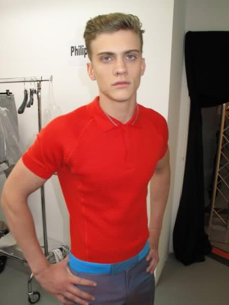 verxal:  christdior:  AJ Abualrub backstage at Calvin Klein S/S 2010  this boy 