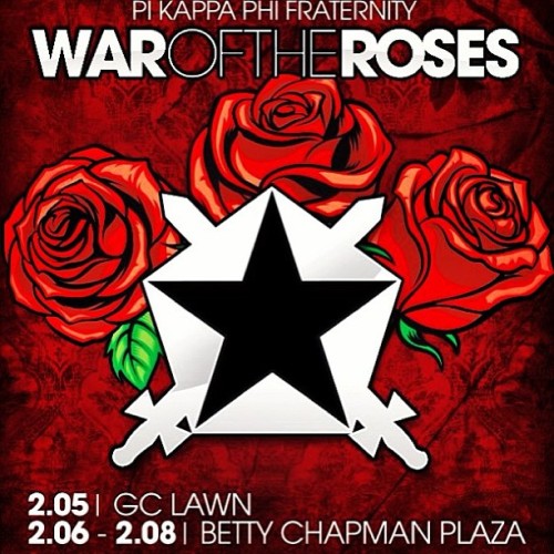 War of the Roses! Who will prevail? #PiKappaPhi #ThetaDelta #PushAmerica #philanthropy #FIU