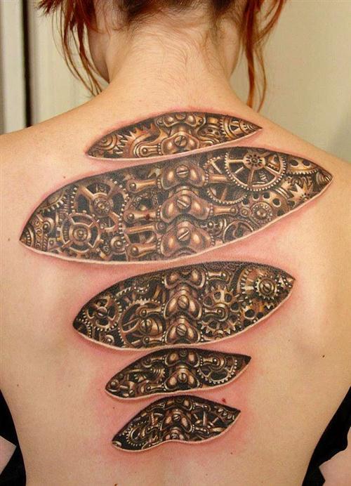 tattooednbeautiful:  46 Amazing 3D Tattoos Ideasimage credit: media-cache-ec0.pinimg.com