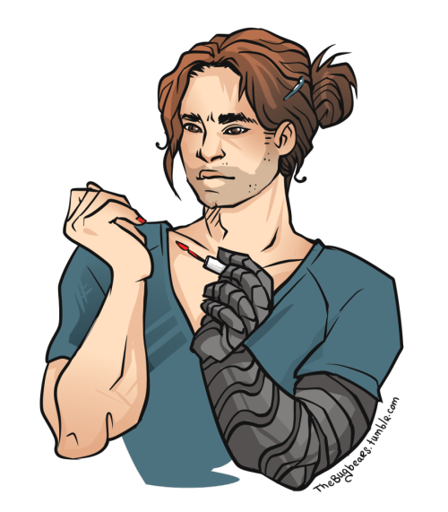  I ship Bucky + Personal Grooming + Non-Binary Gender ExpressionAnd I always think of red nail polis