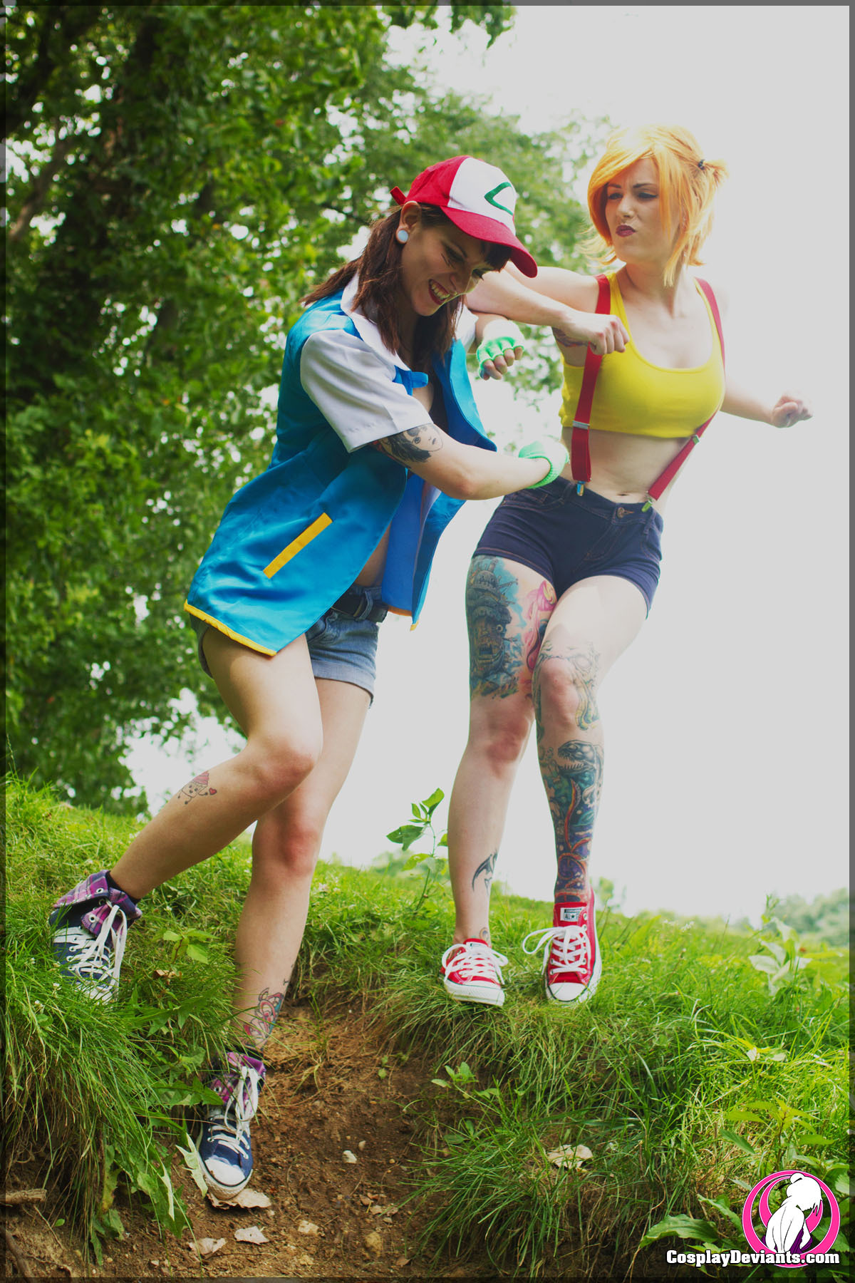 anastassiabearmodel: Squeaks &amp; Bear as Ash &amp; Misty in their newest