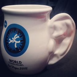 amateur-wrestling:  Every morning all #wrestlers should drink their coffee with this cup 😂 #vegasworlds2015 #wrestling via flo_wrestling_uww★ Wrestling Gear 