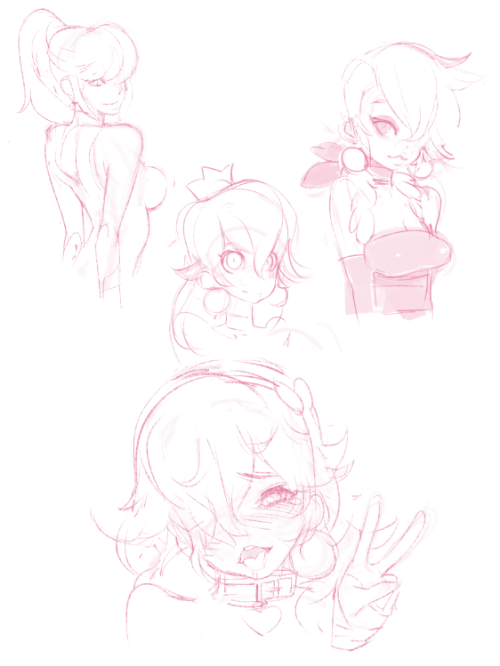 some peach and samus sketches! don’t worry she’s just tired from a jog.  TwitterPatreon   