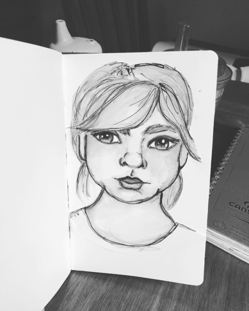 I have enjoyed these quick sketches of my girl. #artistmama #volume14 #artjournal #workwhenyoucan