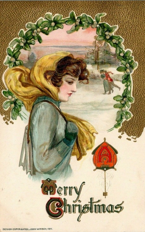 Christmas postcard, 1911