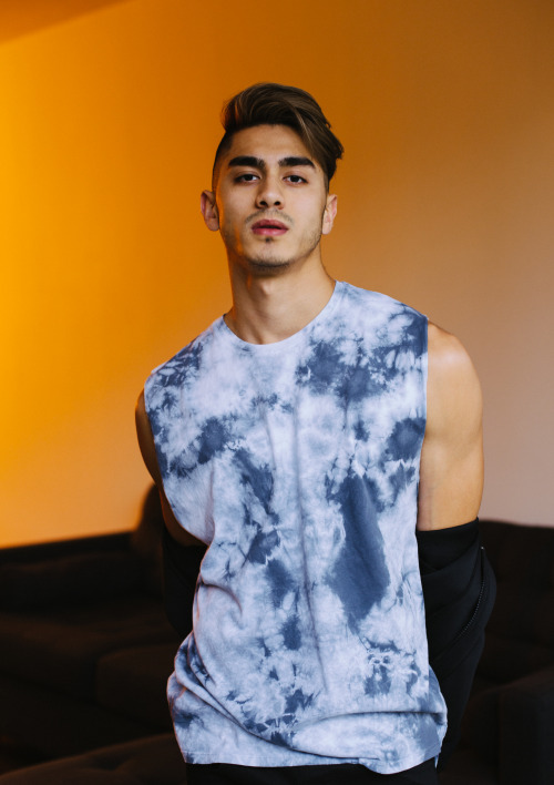 Blue Washed Sleeveless T-Shirt by Mr.Mistr | Photos by Jeremy Lucido