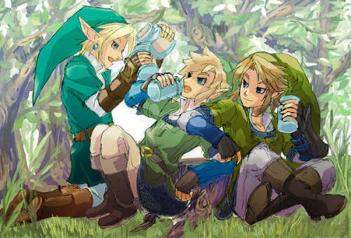 hyrulecastles:  一気飲み大会 