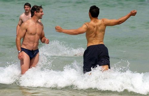 Confidence is the key to wearing speedos in public, even if no one else is doing so.