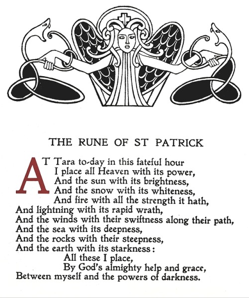 detroitlib:From our stacks: ‘The Rune of St. Patrick’ Headpiece by John Duncan from The Wind in the 
