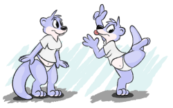 geekfox:Some otter gal doodles. Also I don’t