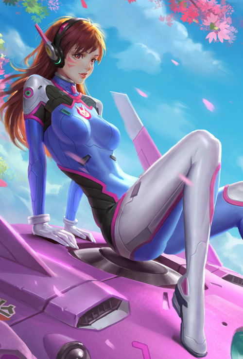 cyberclays:D.va - Overwatch fan art by wenfei yeMore Overwatch related art on my tumblr [here]