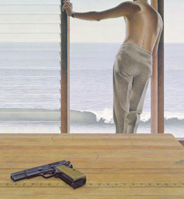 hunters-schafer:   every frame is a painting (2/29):   la robe du soir, rené magritte //