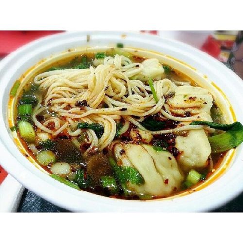 Journeyed to #flushing for wonton and hand pulled noodles. The &ldquo;line&rdquo; was intense but wo