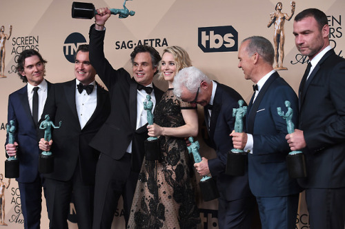 Mark at SAG Awards in 2004, 2011 and 2016.