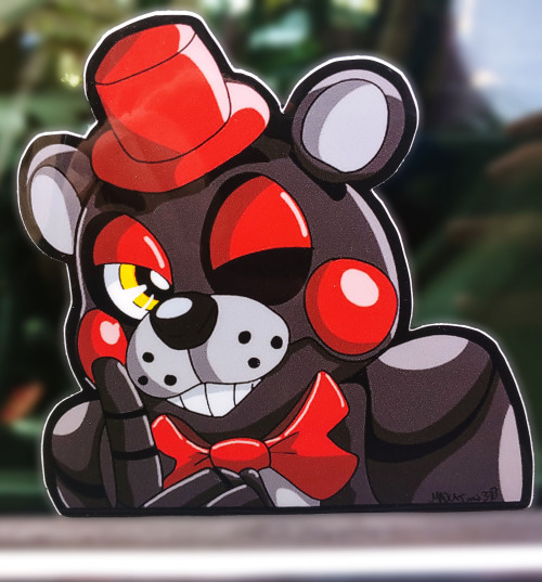 FNAF Window Decals are now AVAILABLE! They are thicc as FUK and they be up on dat Etsy store. More C