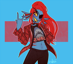gabe14limbs:  SWAG Outfit by Kan.Stellar ! [original here]Srsly go check her instagram she’s an amazing Undyne cosplayer!!Edit: Here’s her tumblr! http://coralcriminal.com/ 