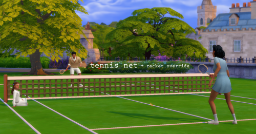 vroshii:TENNIS!Okay, not really. It’s the net from the ping pong table resized + overrides but… Tenn