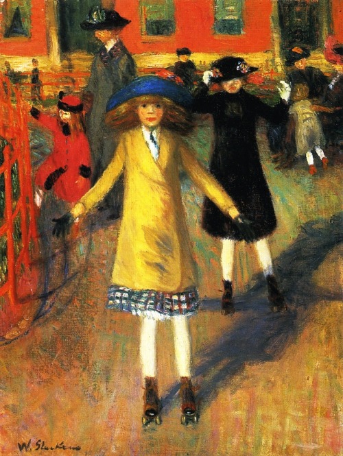 Children Roller Skating - William James Glackens 1918-21