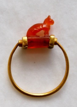 ancient-egypts-secrets:  Egyptian gold finger-ring;