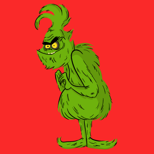 The Grinch! Can we please finally get a movie where he eats people?! We know he eats flesh!!