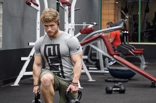 dafyddbach: The rather handsome Canadian Jeff Nippard, rocking the red beard and bicep look. Bulging