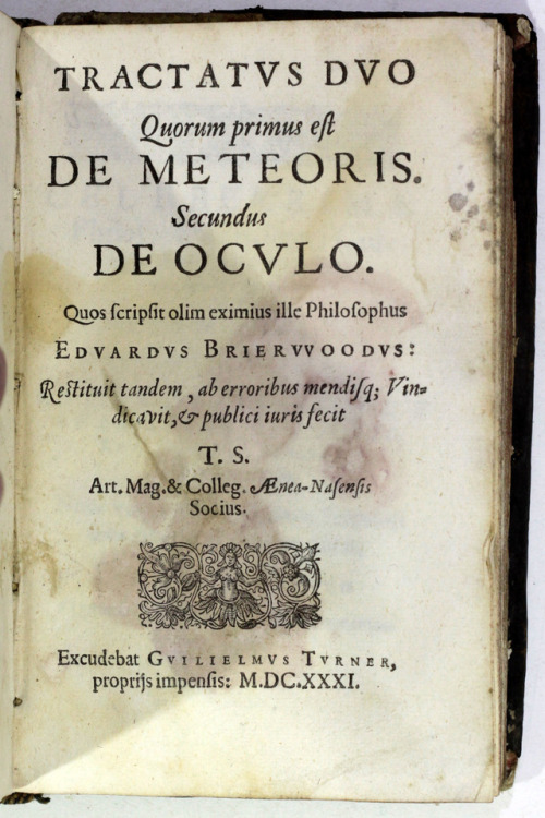 michaelmoonsbookshop: Tractatus quidam logici de prædicabilibus etc. Edward Brerewood Oxford 1